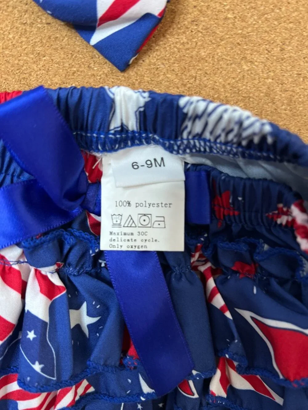Baby Girl My 1st 4th of July Short Sleeve 6-9 Months 3pc New